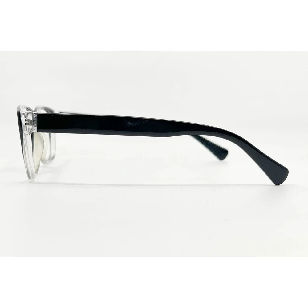 Ralph Lauren Eyeglasses Womens Black Clear Ombre Square Frames 52-16-135 RA7044
